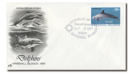 AC440  - 1984, #55, Marshall Islands, Dolphins