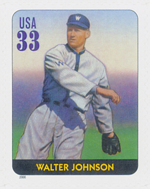 3408i  - 2000 33c Legends of Baseball: Walter Johnson