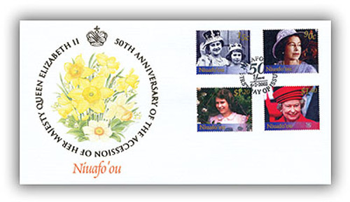 571278  - 2002 Queen's Golden Jubilee Niuafo'ou FDC