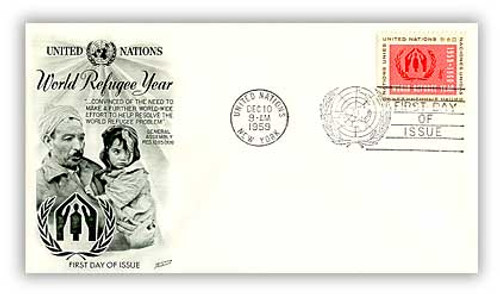 8A75  - 1959 4c World Refugee Year