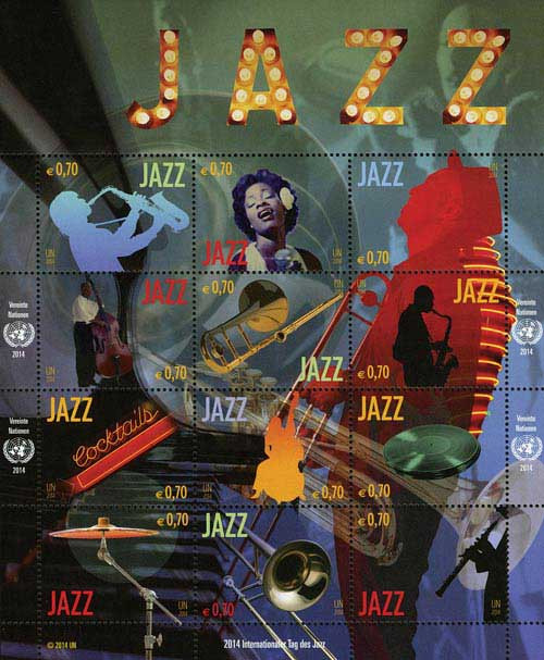 UNV542  - 2014 70c Intern'l Year of Jazz