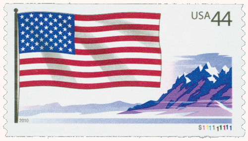 Pair 44c Flag WA US 4391 MNH F-VF  United States, General Issue Stamp /  HipStamp