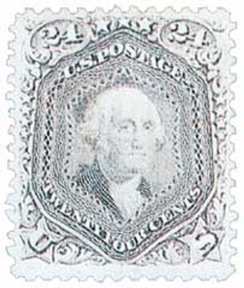 99  - 1867 24c Washington, gray lilac
