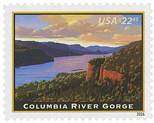 5041  - 2016 $22.95 Columbia River Gorge, Express Mail