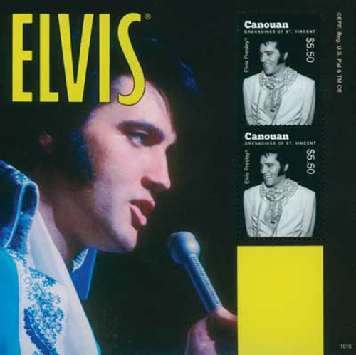M10837  - 2010 Canouan Elvis Presley 2v Mint