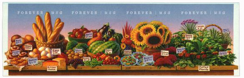 4912-15b  - 2014 First-Class Forever Stamp - Imperforate Farmers Market