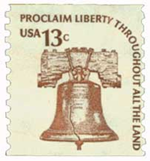 1618  - 1975 13c Americana Series: Liberty Bell, coil