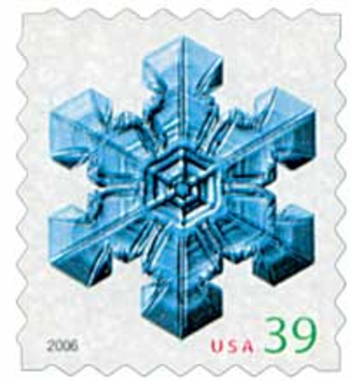 4114  - 2006 39c Contemporary Christmas: Large Center Snowflake, ATM