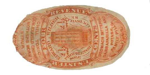 RS267a  - 1862-71 Edward Wilder, 4c vermillion, old paper