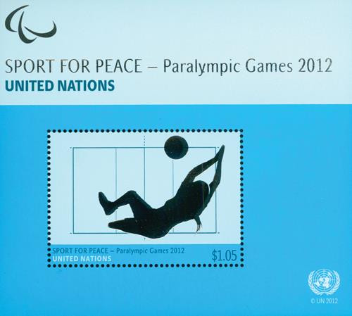 UN1050a  - 2012 $1.05 Sport for Peace SS