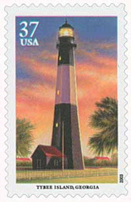 3790  - 2003 37c Southeastern Lighthouses: Tybee Island, Georgia