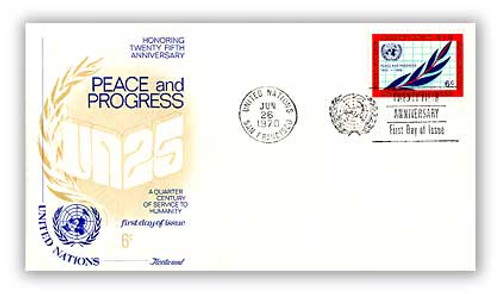 8A209S  - 1970 6c Peace and Progress, San Fran Cancel