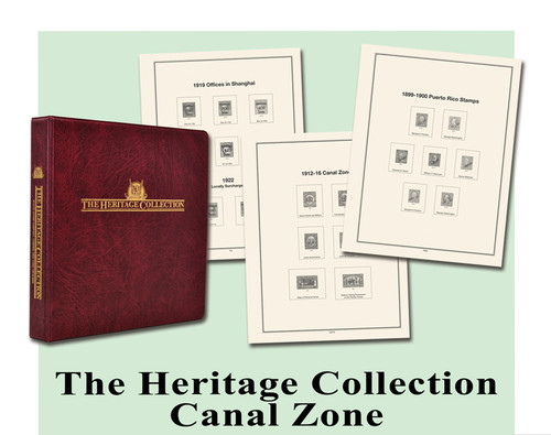 DS171CZ  - Mystic's Canal Zone Stamps Collection Album