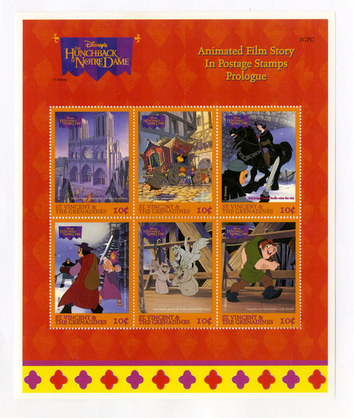 MDS458A  - St. Vincent Hunchback Prologue, 6 Stamps