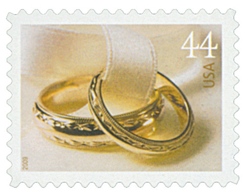 4397  - 2009 44c Wedding Series: Wedding Rings