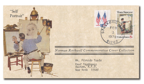 AC173  - 02/03/1978 USA, Norman Rockwell 'Self Portrait'