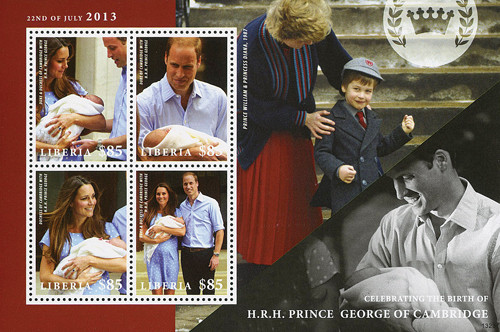 M11224  - 2013 Liberia Will & Kate w Prince George