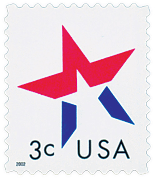 3613  - 2002 3c Star, date on left