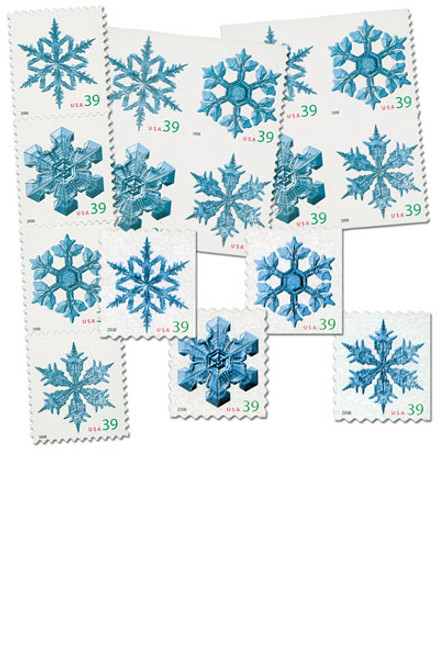 4101-16  - 2006 39c Holiday Snowflakes, set of 16 stamps