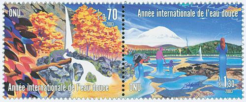 UNG411-12  - 2003 Int. Year of Freshwaters, 2 stamps