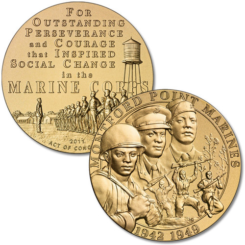 CNM11141  - 1941-46 World War II Montford Point Marines, 3" Bronze Medal