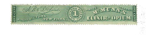 RS208a  - 1862-71 A.B. & D. Sands, 1c green, old paper