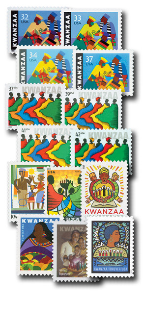 3175/5531  - 1997-2020 Kwanzaa, set of 14 stamps