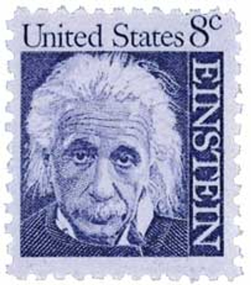 1285  - 1966 8c Prominent Americans: Albert Einstein