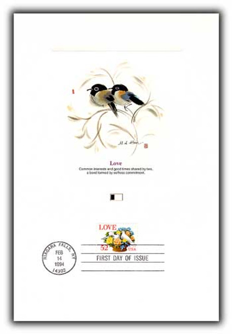 4901770  - 1994 Love Birds 52c Proofcard