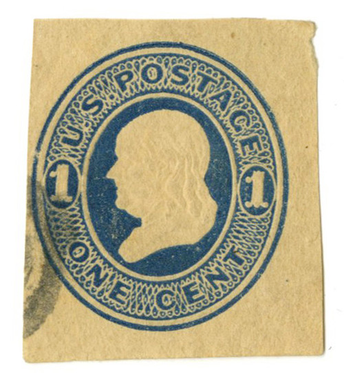 U75  - 1870-71 1c Blue, Stamped Envelope