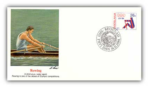 57217H  - 1984 Olympic Yugoslavia Rowing Cover