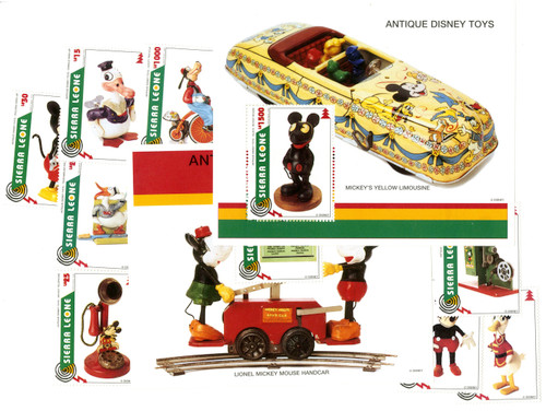 MDS434  - Sierra Leone 1995 Antique Disney Toys