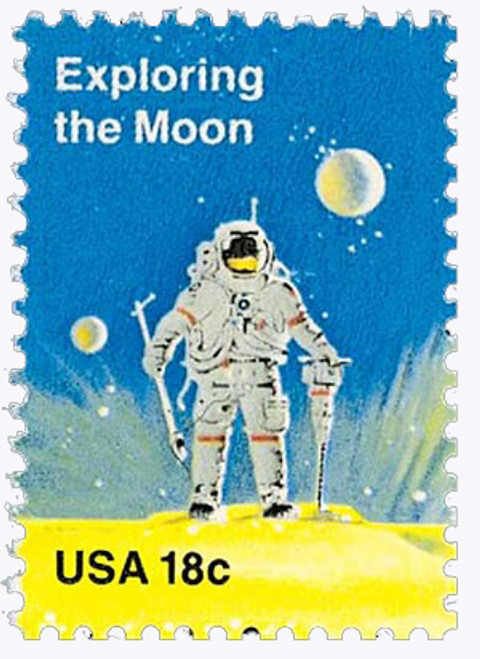 1912  - 1981 18c Space Achievement: Exploring the Moon