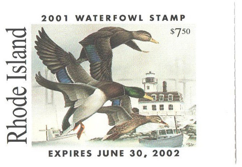 SDRI13  - 2001 Rhode Island State Duck Stamp