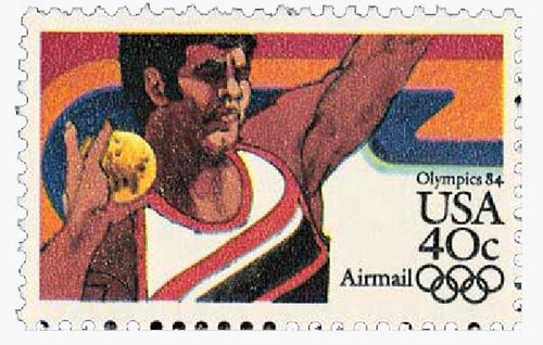 C105  - 1983 40c Shot Put, 1984 Olympics