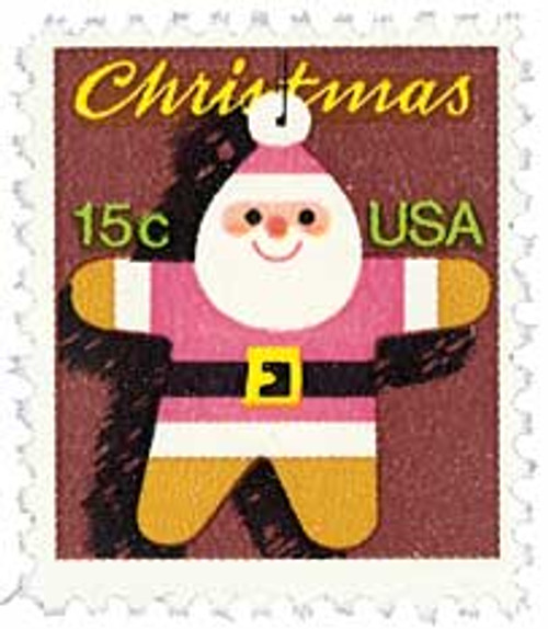 Santa Claus postage stamps. Christmas air mail stamps, winter holidays By  WinWin_artlab