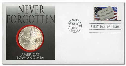 59881A  - 1995 POW/MIA Coin First Day Cover