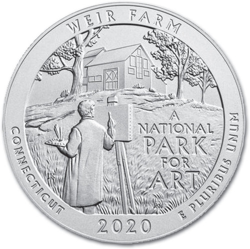 CNCTWF25P  -  2020 Weir Farm National Historic Site Quarter, P Mint