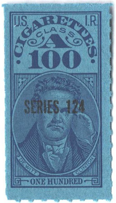 TA397a  - 1954, 100 Cigarette Tax Revenue Stamps - Class A, Series 12