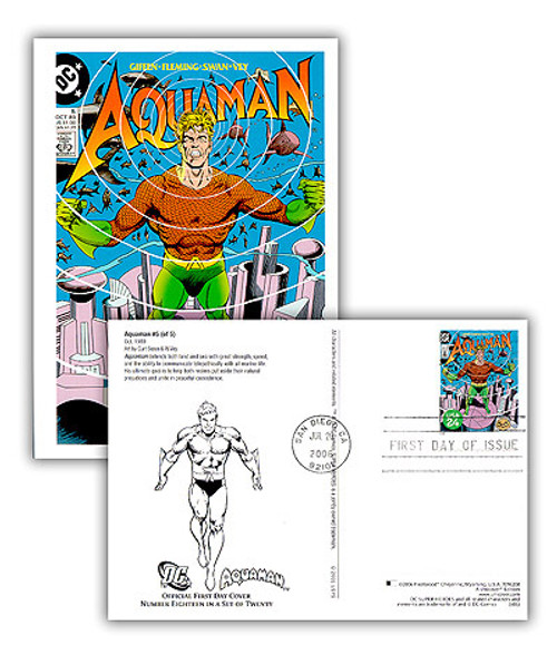 UX472  - 2006 Aquaman Cover PC FDC