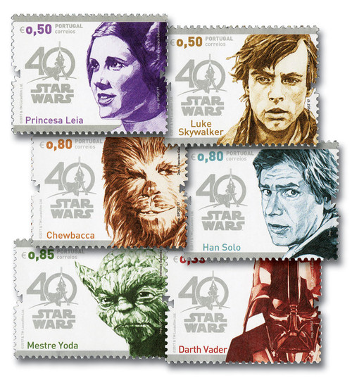 M11947  - 2017 0,50 Star Wars Characters set of 6 stamps