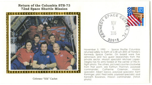 STS73R  - STS-73 Return Cover