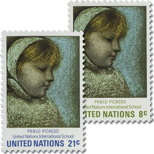 UN224-25  - 1971 United Nations Intl School