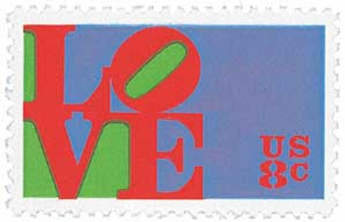 1475  - 1973 8c Love Series: Red Love