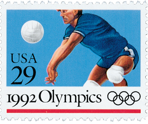 2639  - 1992 29c Summer Olympics: Volleyball