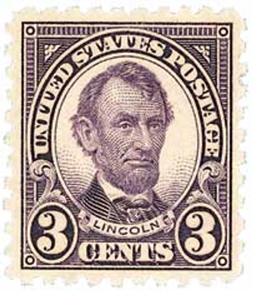 584  - 1925 3c Lincoln, violet