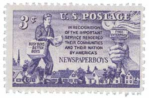 1015  - 1952 3¢ Newspaper Boys
