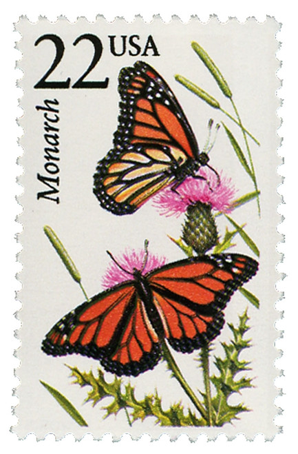 2287  - 1987 22c North American Wildlife: Monarch Butterfly