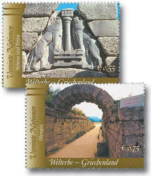 UNV350-51  - 2004 World Heritage-Greece, 2 stamps