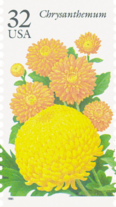 2994  - 1995 32c Fall Garden Flowers: Chrysanthemum
